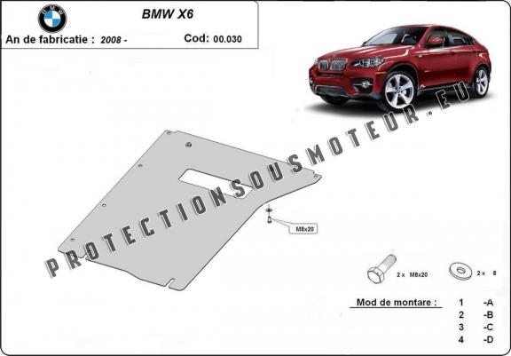 Cache de protection de la boîte de vitesse BMW X6