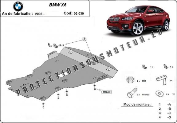 Cache Sous Moteur BMW X6