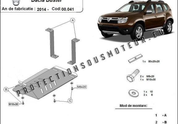 Cache de protection du différentiel - RWD Dacia Duster 4x4