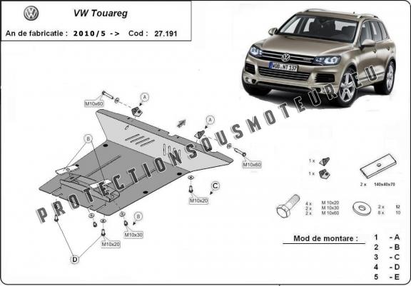 Cache Sous Moteur VW Touareg