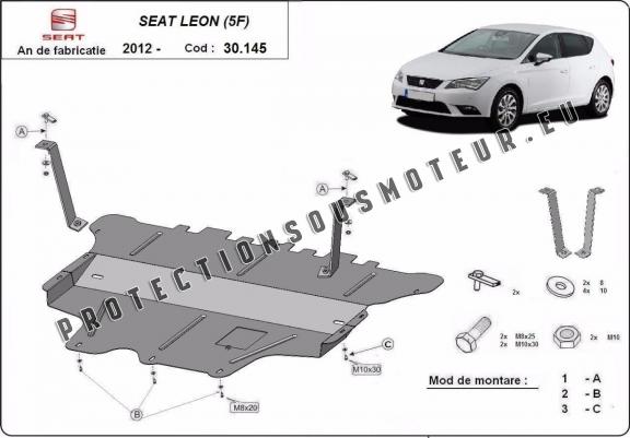 Cache sous moteur et de la boîte de vitesse Seat Leon