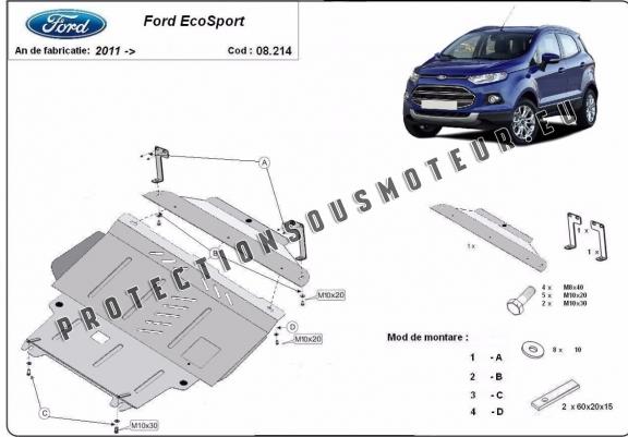 Cache sous moteur et de la boîte de vitesse Ford EcoSport