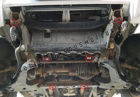 Cache de protection de la boîte de vitesse Mitsubishi Pajero 3 (V60, V70)