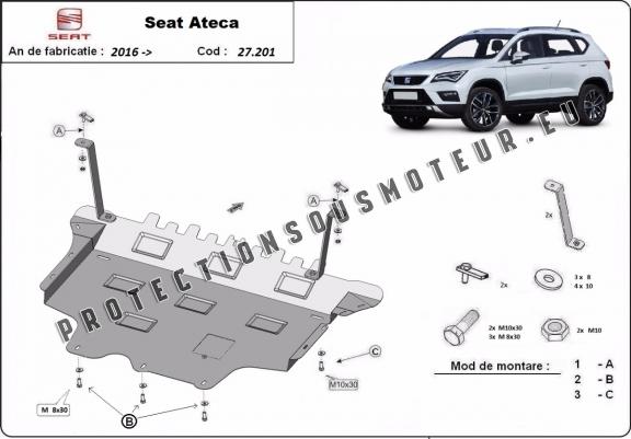 Cache sous moteur et de la boîte de vitesse Seat Ateca