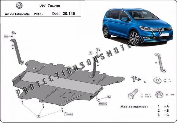 Cache sous moteur et de la boîte de vitesse VW Touran - boîte de vitesses manuelle