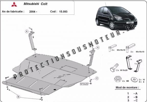 Cache sous moteur et de la boîte de vitesse Mitsubishi Colt