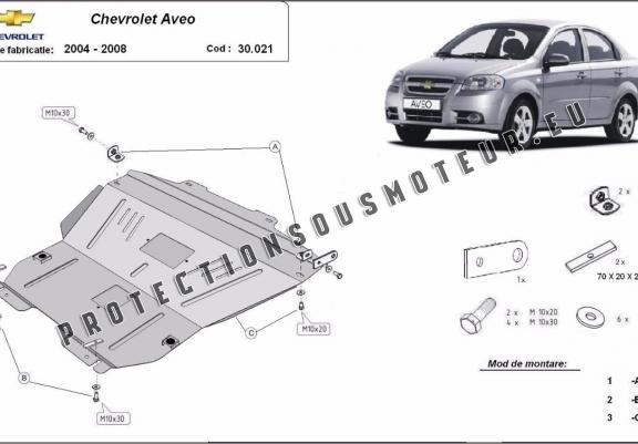 Cache sous moteur et de la boîte de vitesse Chevrolet Aveo