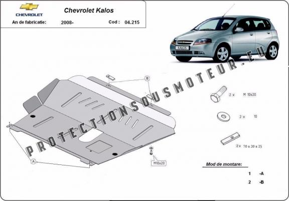 Cache sous moteur et de la boîte de vitesse Chevrolet Kalos