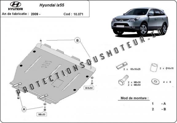 Cache sous moteur et de la boîte de vitesse Hyundai ix55