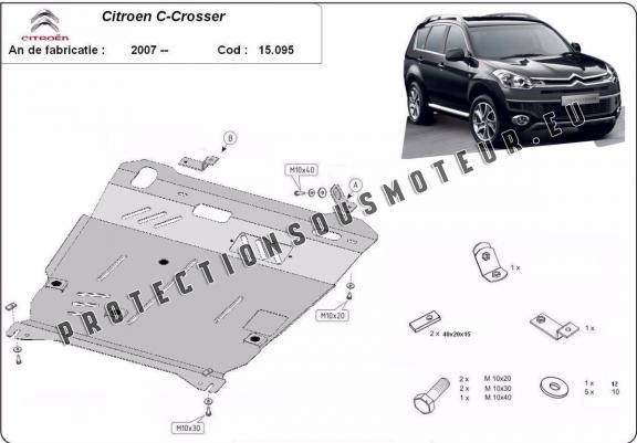 Cache sous moteur et de la boîte de vitesse Citroen C - Crosser