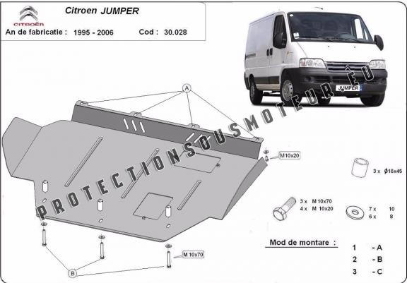 Cache sous moteur et de la boîte de vitesse Citroen Jumper