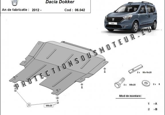 Cache sous moteur et de la boîte de vitesse Dacia Dokker