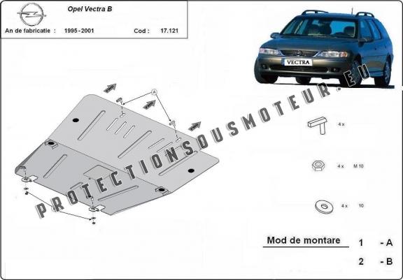 Cache sous moteur et de la boîte de vitesse Opel Vectra B