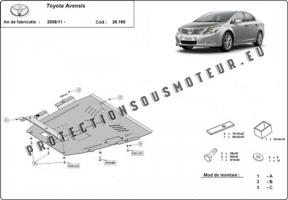 Cache Sous Moteur Toyota Avensis