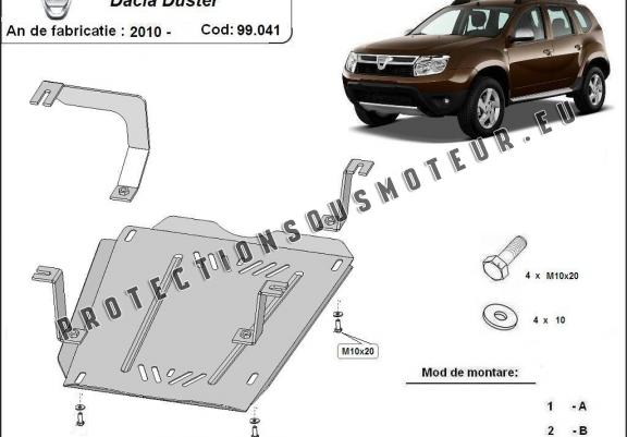 Cache de protection de réservoir Dacia Duster