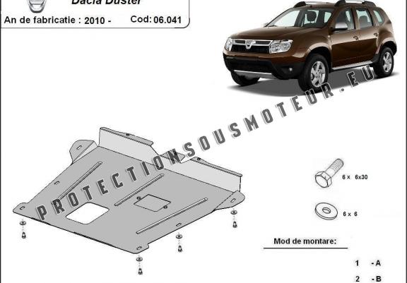 Cache sous moteur et de la boîte de vitesse Dacia Duster