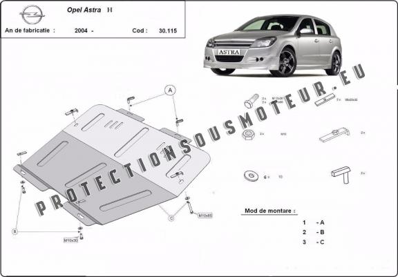 Cache sous moteur et de la boîte de vitesse Opel Astra H