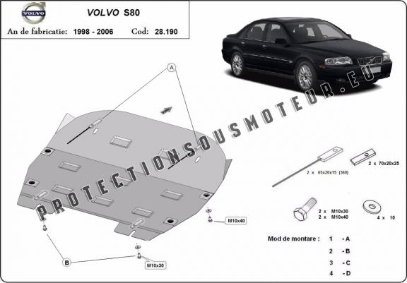 Cache sous moteur et de la boîte de vitesse Volvo S80