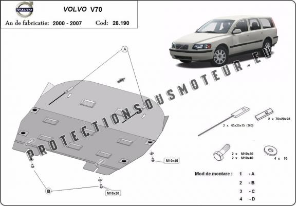 Cache sous moteur et de la boîte de vitesse Volvo V70