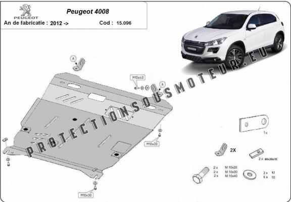 Cache sous moteur et de la boîte de vitesse Peugeot 4008