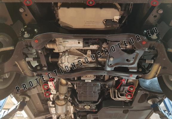 Cache de protection sous moteur et de la boîte de vitesse  Mercedes Vito W447 2.2 D, 4x4