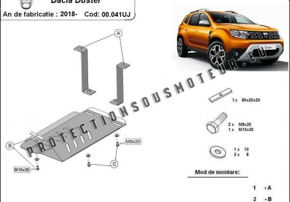 Cache de protection du différentiel - RWD Dacia Duster