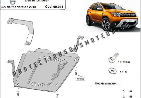 Cache de protection de réservoir Dacia Duster