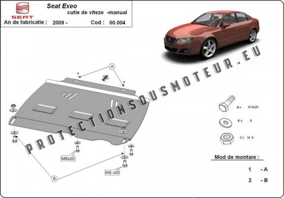 Cache de protection de la boîte de vitesse Seat Exeo - manuelle