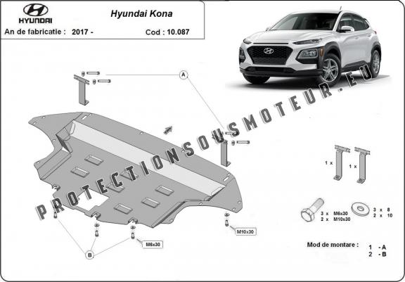 Cache sous moteur et de la boîte de vitesse Hyundai Kona