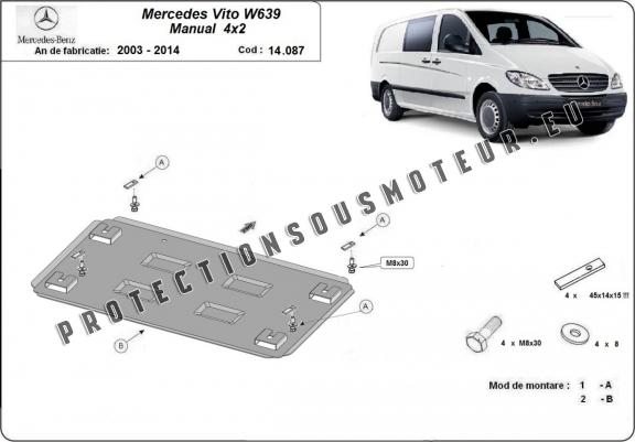 Cache Sous Moteur Mercedes Vito W639 - 2.2 D 4x2