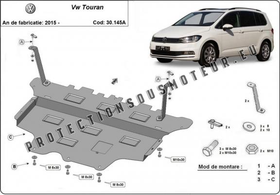 Cache sous moteur et de la boîte de vitesse VW Touran - Boîte de vitesse automatique