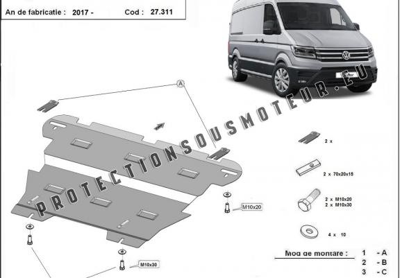 Cache sous moteur et de la boîte de vitesse Vw Crafter