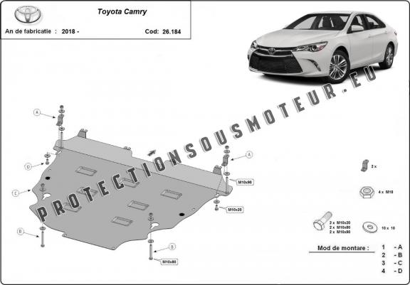 Cache sous moteur et de la boîte de vitesse Toyota Camry