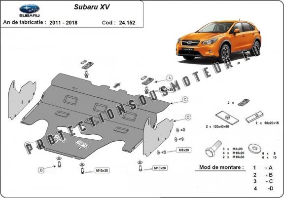 Cache sous moteur et de la radiateur  Subaru XV