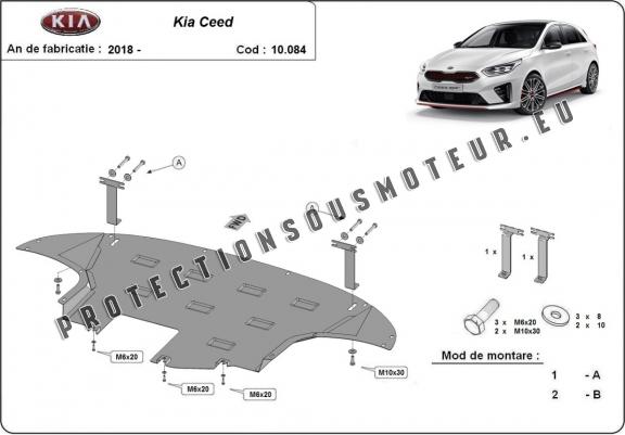 Cache sous moteur et de la boîte de vitesse Kia Ceed 