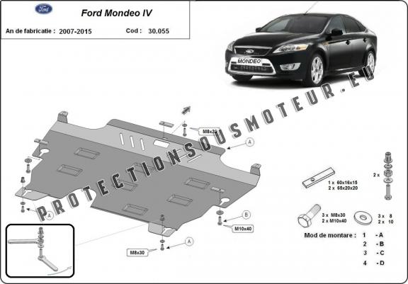 Cache sous moteur et de la boîte de vitesse Ford Mondeo 4