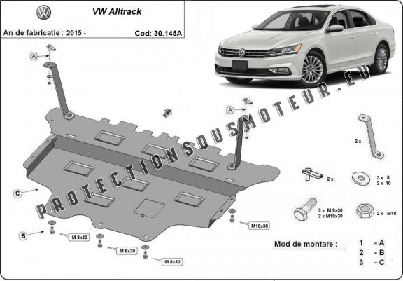 Cache sous moteur et de la boîte de vitesse VW Passat Alltrack - Boîte de vitesse automatique