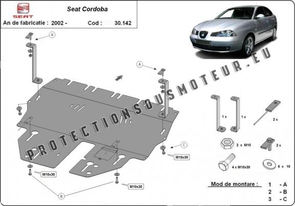 Cache sous moteur et de la boîte de vitesse Seat Cordoba petrol