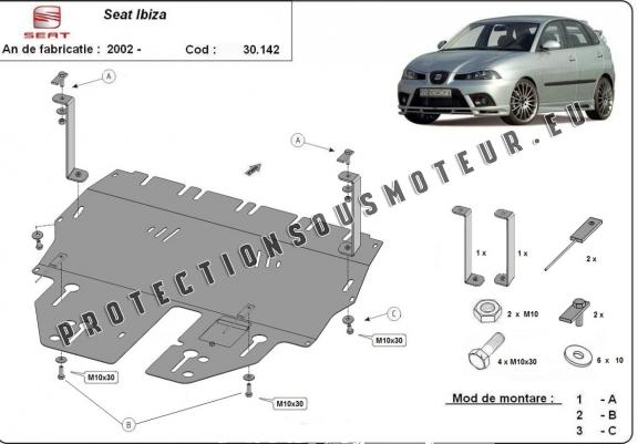 Cache sous moteur et de la boîte de vitesse Seat Ibiza Petrol