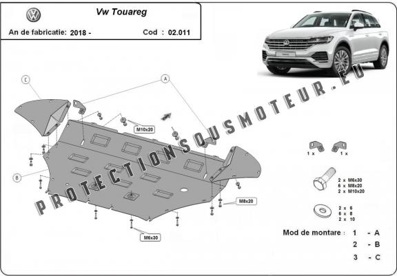 Cache Sous Moteur Volkswagen Touareg