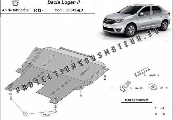 Cache sous moteur et de la boîte de vitesse DACIA LOGAN 2