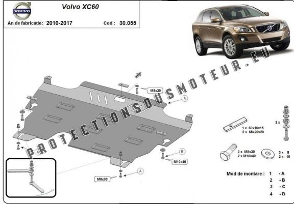 Cache sous moteur et de la boîte de vitesse Volvo XC60