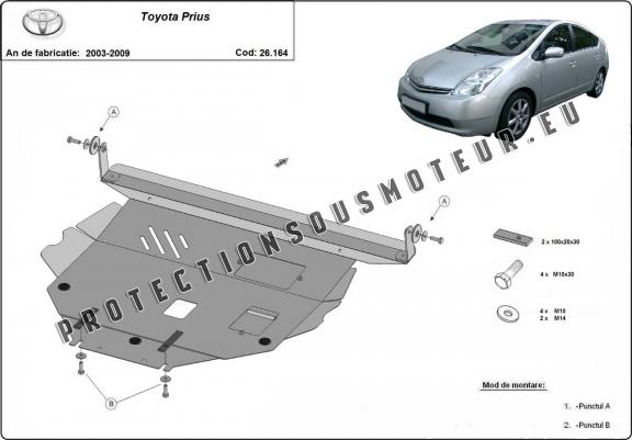 Cache sous moteur et de la boîte de vitesse Toyota Prius