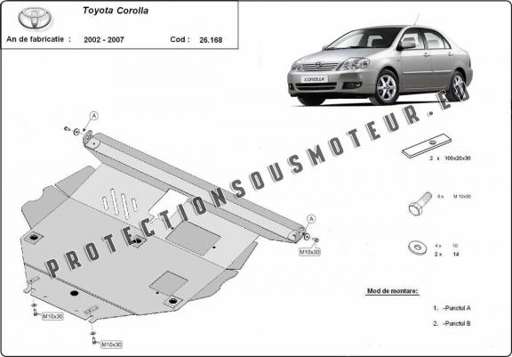 Cache Sous Moteur Toyota Corolla -E120/E130