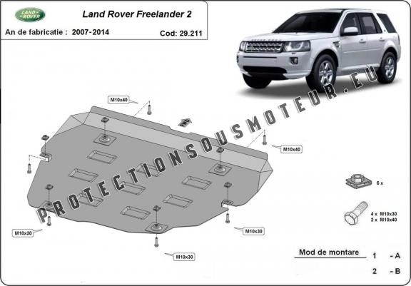 Cache sous moteur et de la boîte de vitesse Land Rover Freelander 2