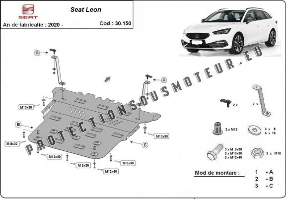 Cache sous moteur et de la boîte de vitesse Seat Leon