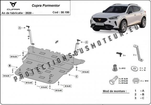 Cache sous moteur et de la boîte de vitesse Cupra Formentor