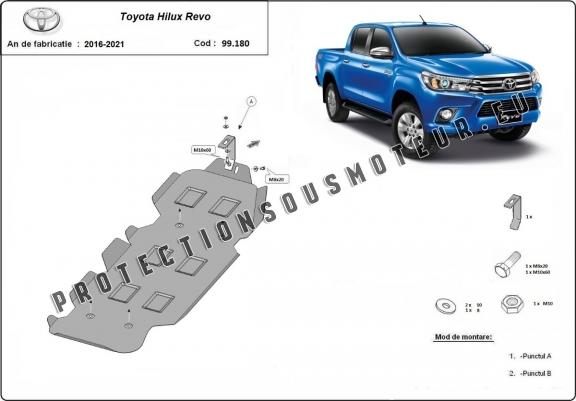 Cache de protection de réservoir Toyota Hilux Revo