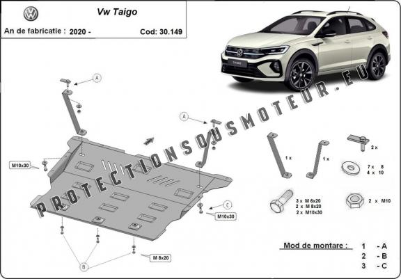 Cache sous moteur et de la boîte de vitesse VW Taigo