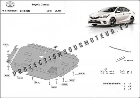 Cache Sous Moteur Toyota Corolla